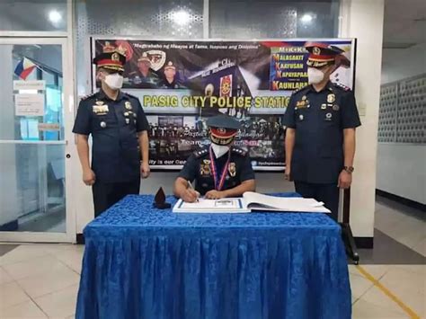 Police Col. Sacro welcomed as new head of Pasig PNP .